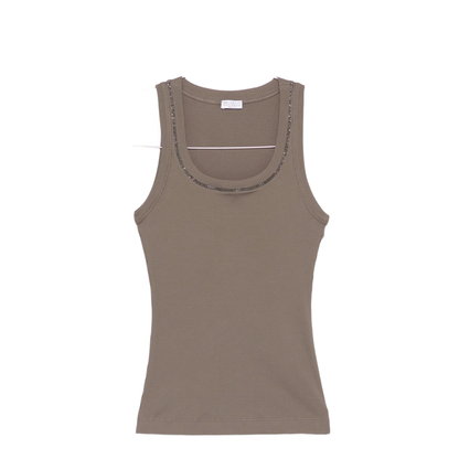 Women's Tank Top Brown - Image 1