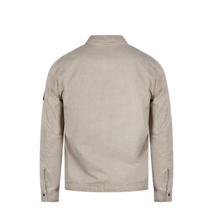 Brushed Organic Cotton Canvas Overshirt - Image 3