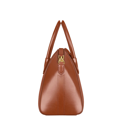 Zipper Closure Tote Bag with Adjustable and Removable Leather Strap - Image 3