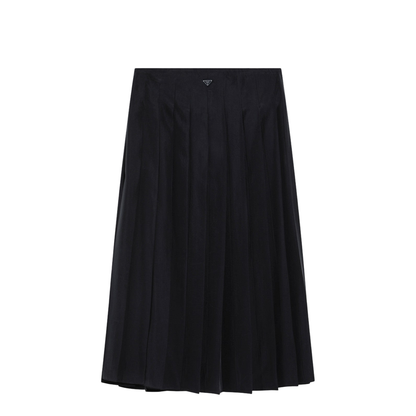 Blue Pleated Midi Skirt - Image 2