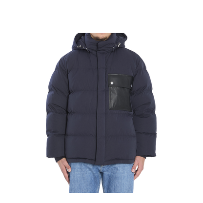 Tech Cotton Puffer Jacket In Midnight Blue - Image 1