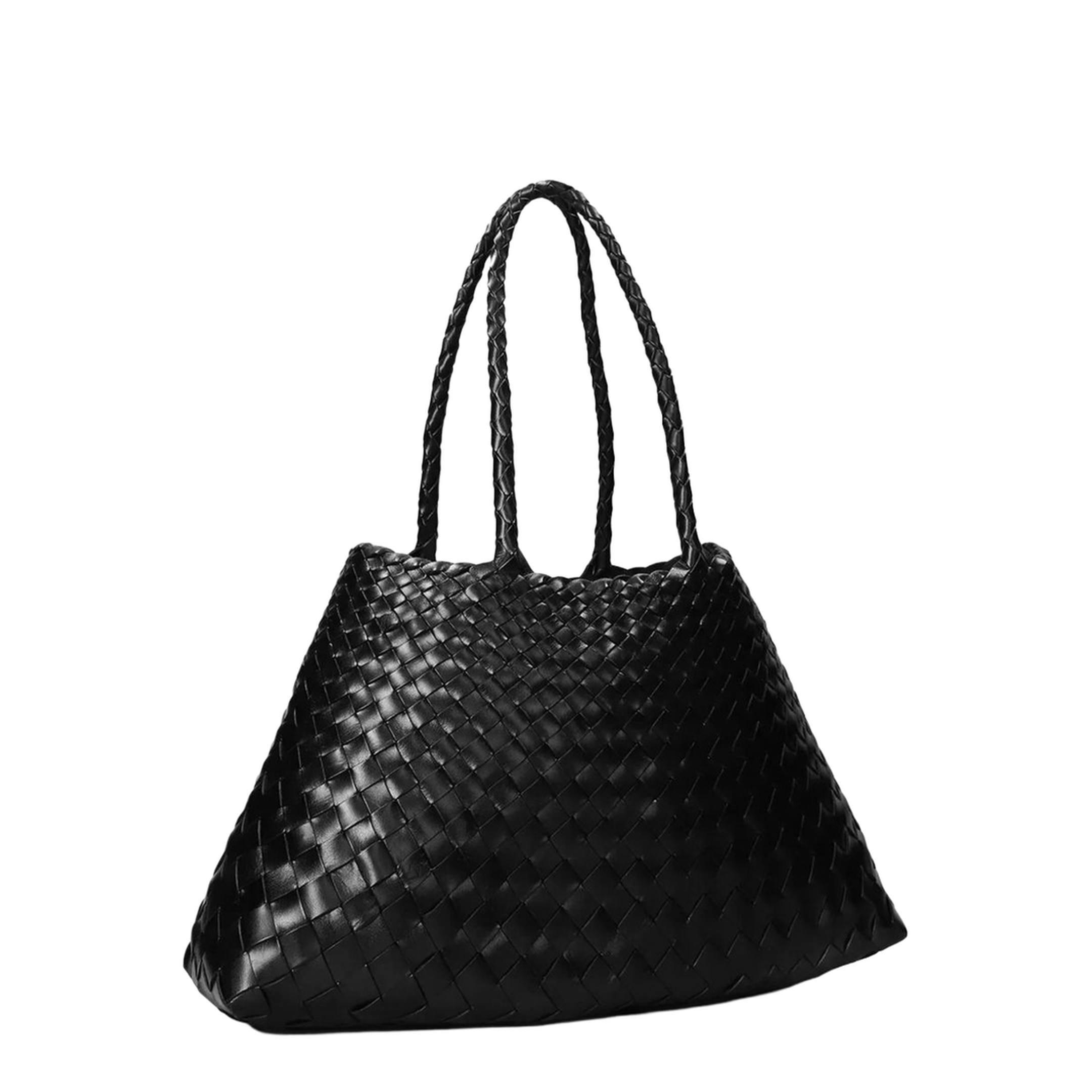 Santa Croce Buffalo Leather Tote Bag - Black - Image 2