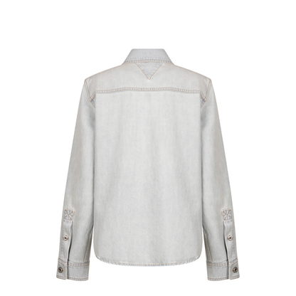 Extra Bleached Dirty Denim Shirt - Image 2