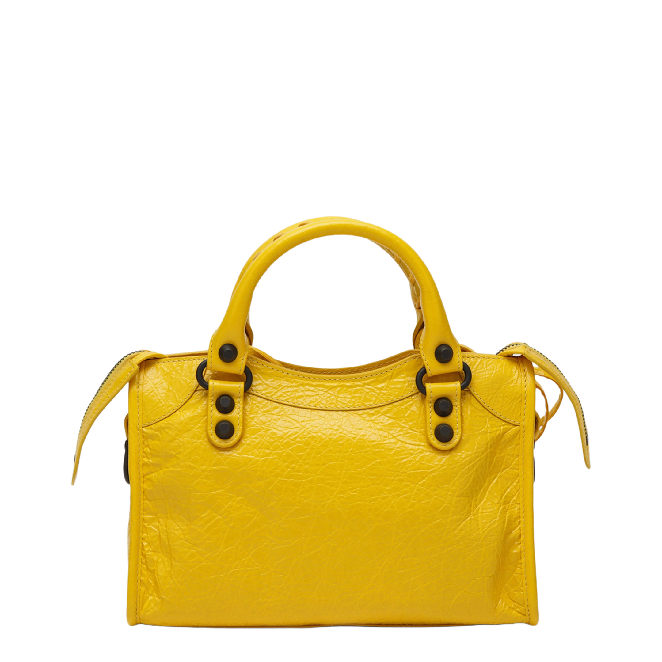 City Mini Handbag In Arena Lambskin Yellow - Image 2