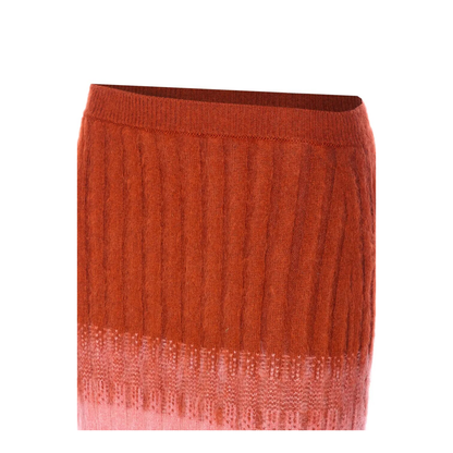 Gradient Mohair and Wool High-Waisted Midi Skirt - Image 3