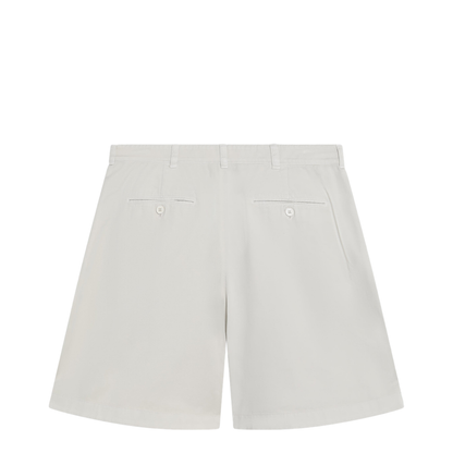 Natural-Colored Bermuda Shorts In Gabardine - Image 2