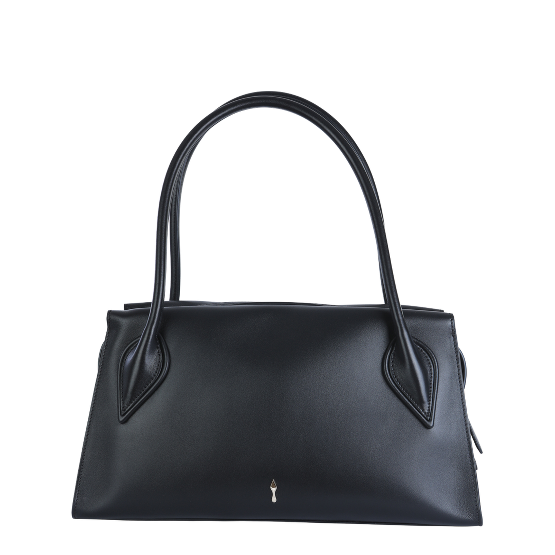 Venus Medium Calf Leather Shoulder Bag - Black - Image 1