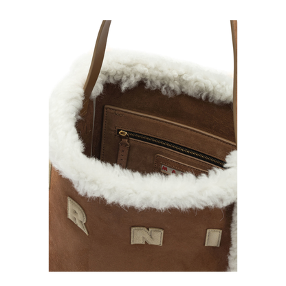 Museo Suede Tote - Brown - Image 5