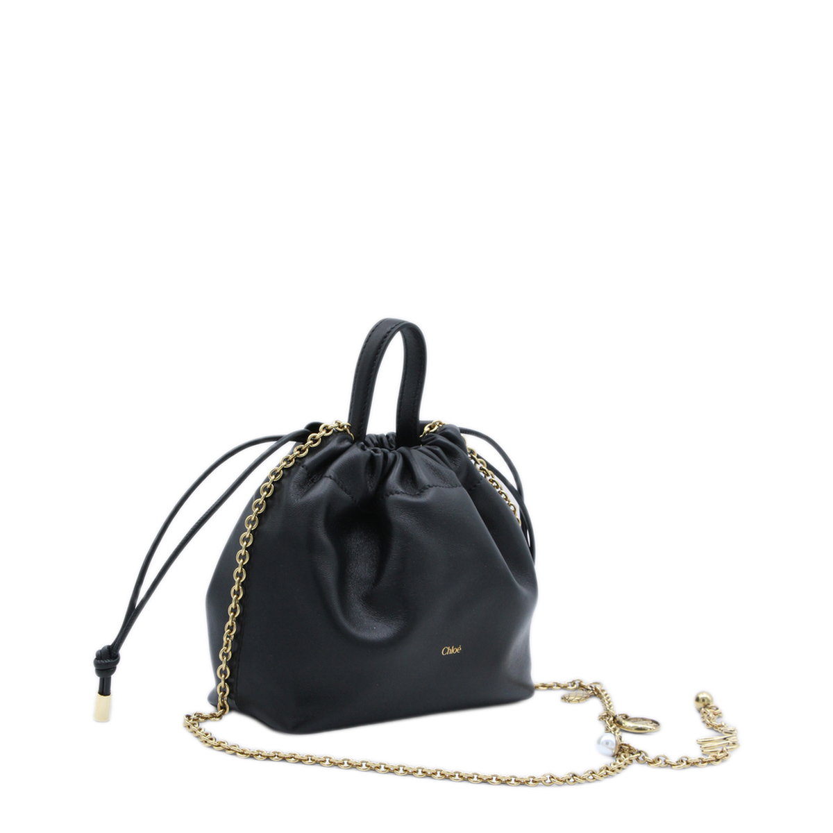 Icons Mini Lambskin Shoulder Bag - Black - Image 4