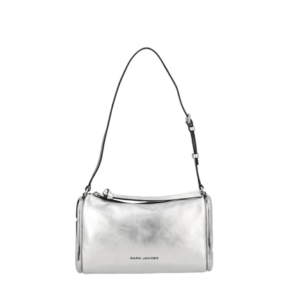 The Scene Small Metallic Leather Shoulder Bag - Silver - Image 1