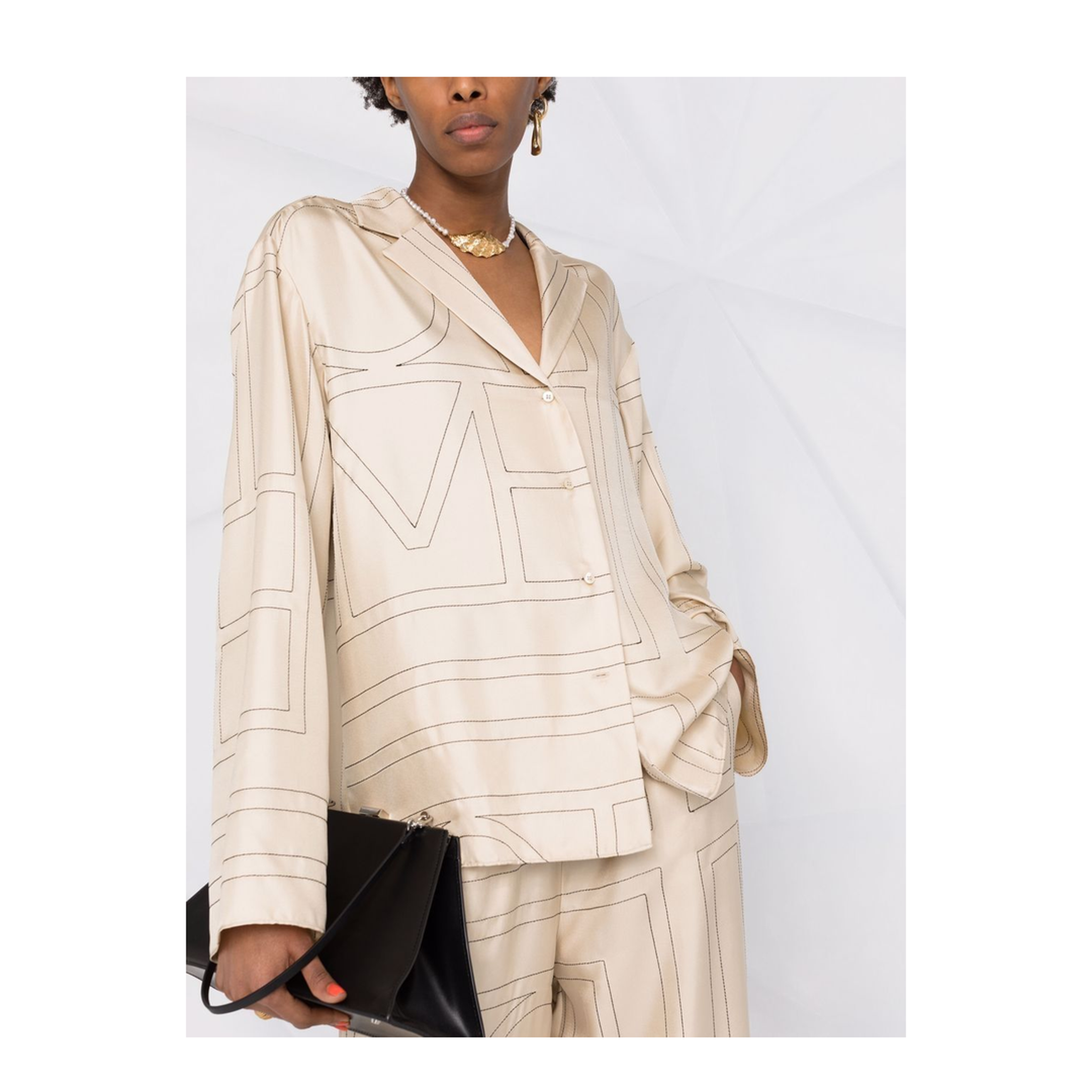 Beige Monogram Shirt - Image 6