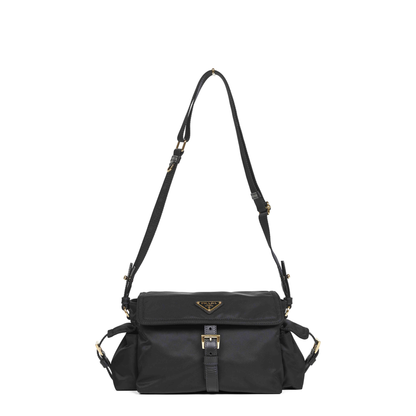 Explore Medium Re-Nylon Shoulder Bag - Nero - Image 4