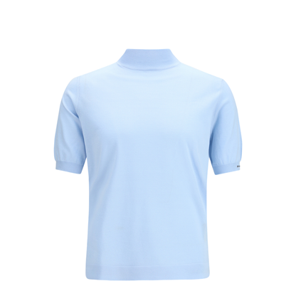 Short-sleeve Cotton Sweater - Image 1