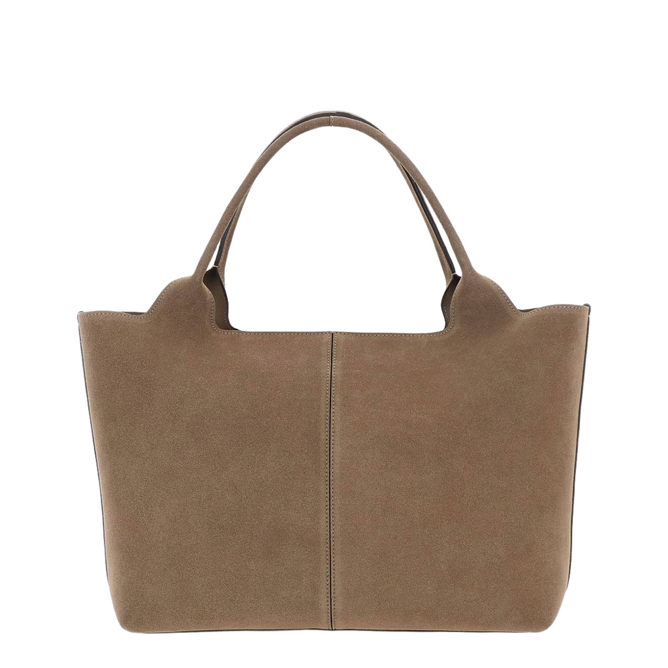 Medium Small Suede Shopping Bag - Beige - Image 2