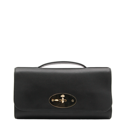 Lily Quilted Nappa Clutch - Black - Image 2