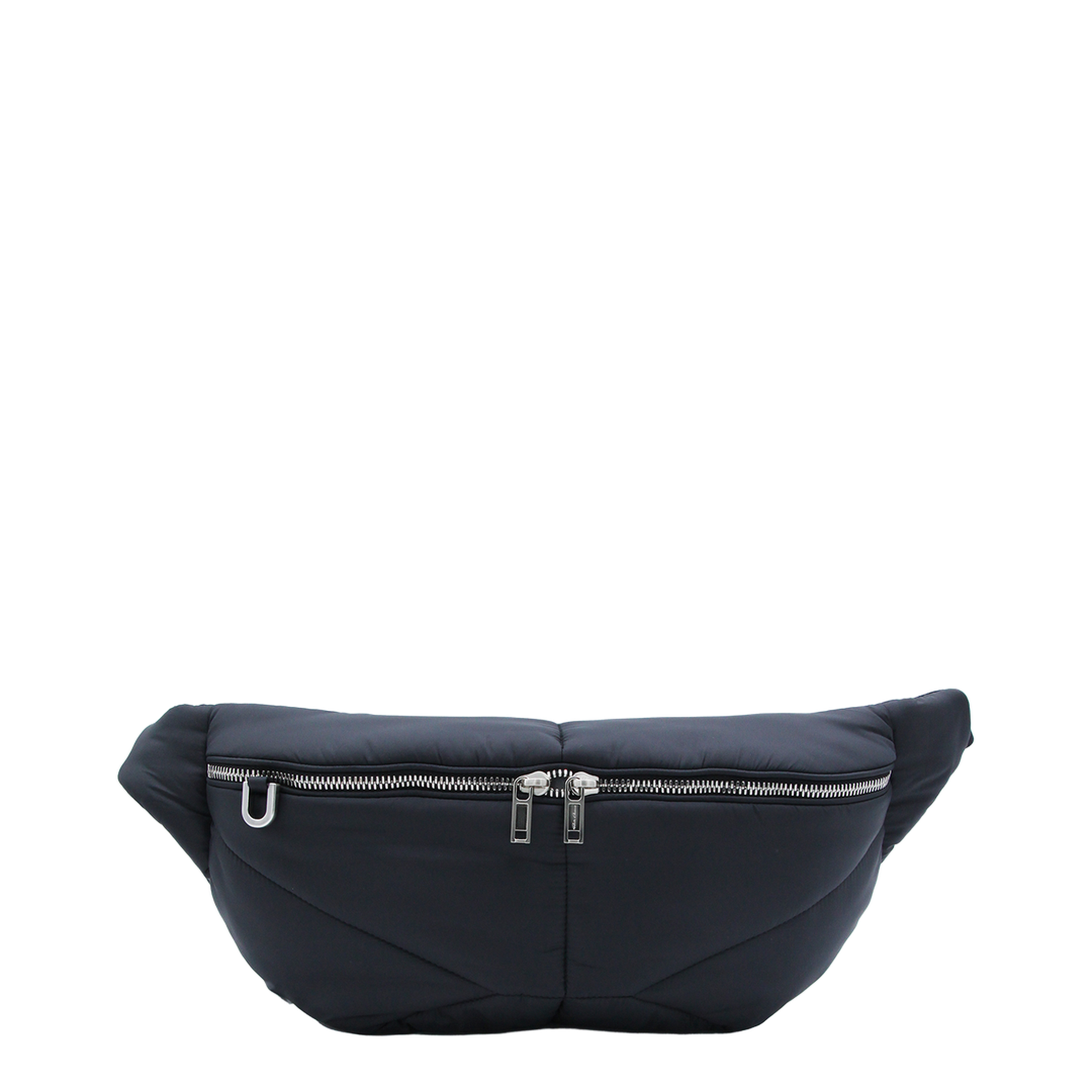 Bumbag Quilted Nylon Belt Bag - Black - Image 1