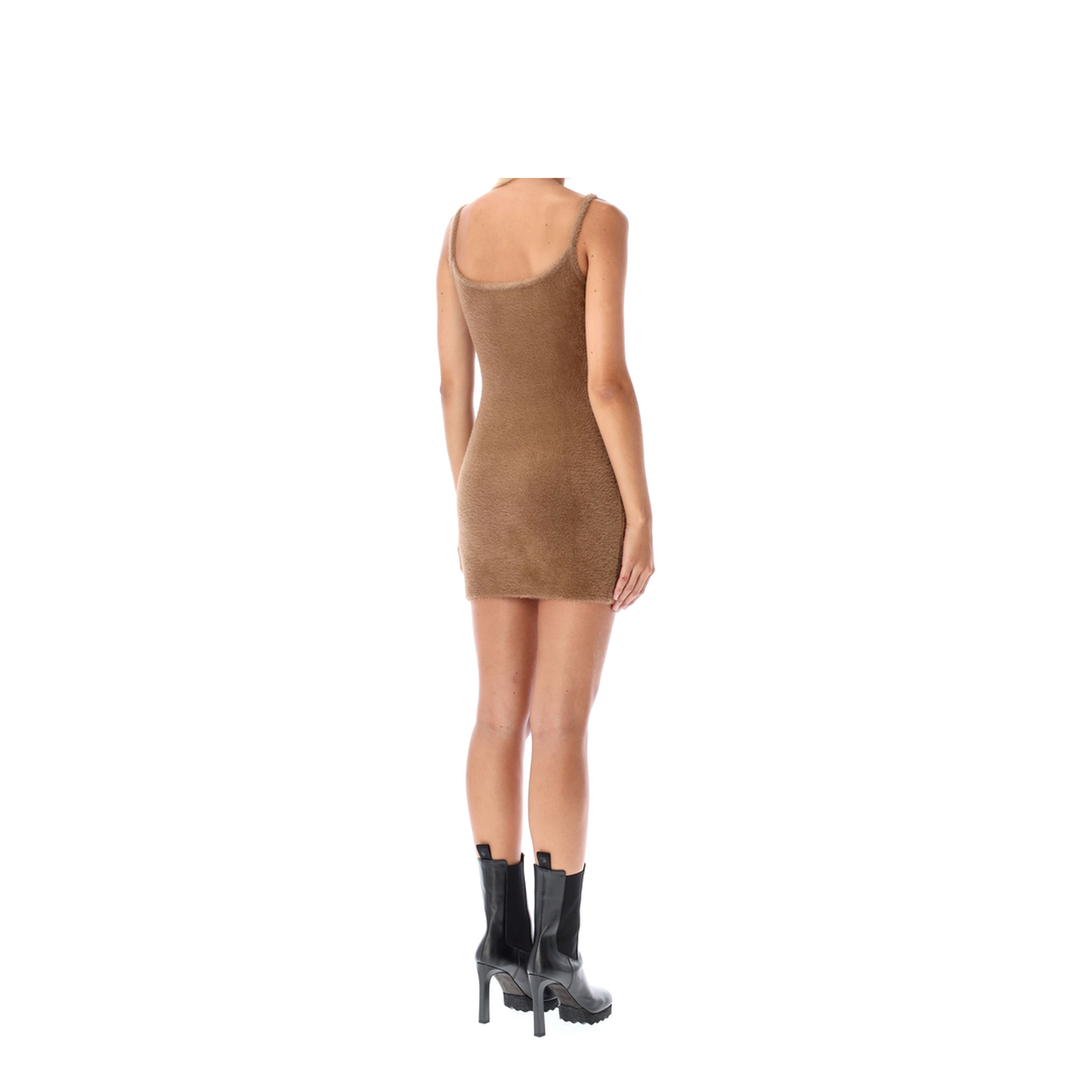Fuzzy Dress Brown - Image 4