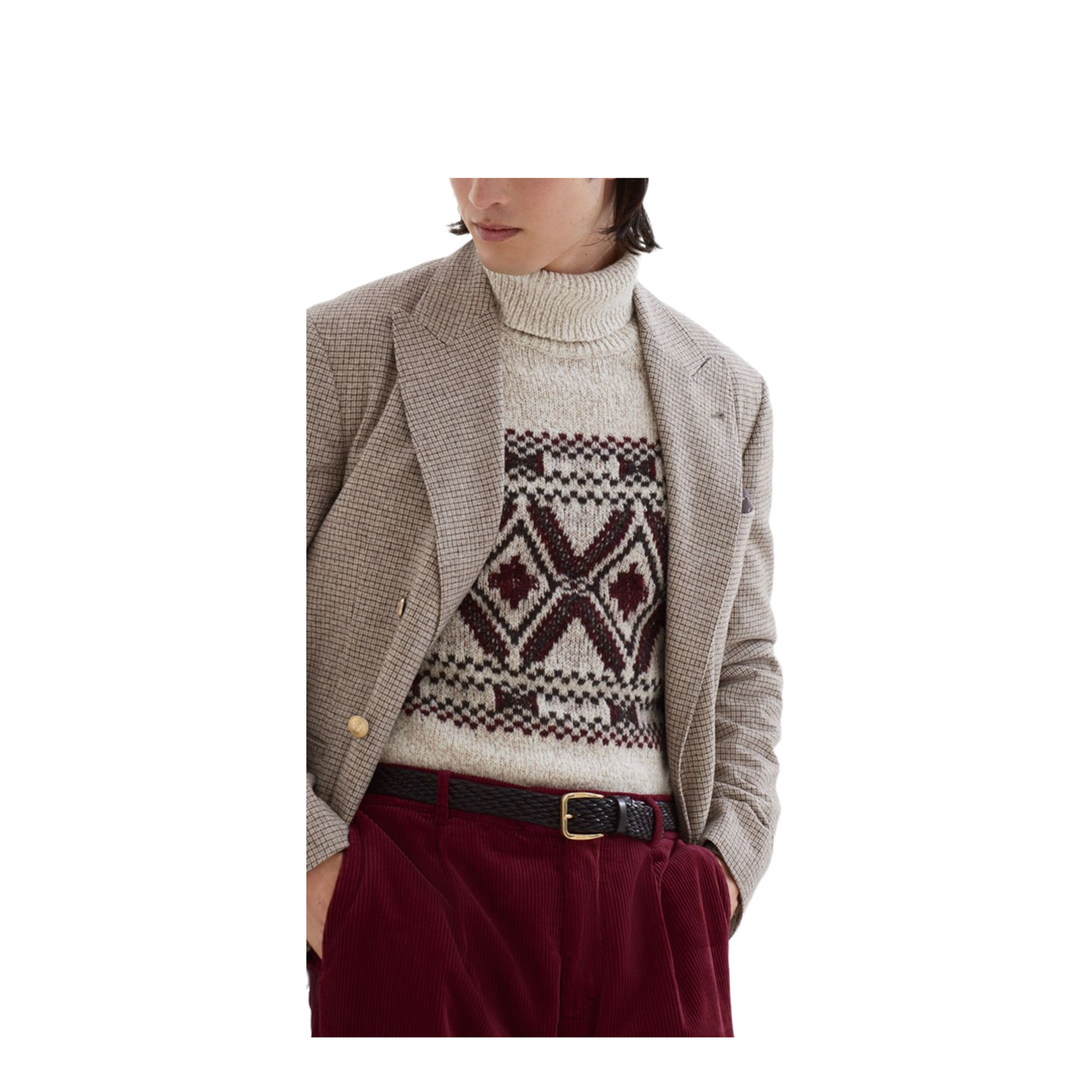 Wool and Silk Double-Breasted Jacket - Image 5