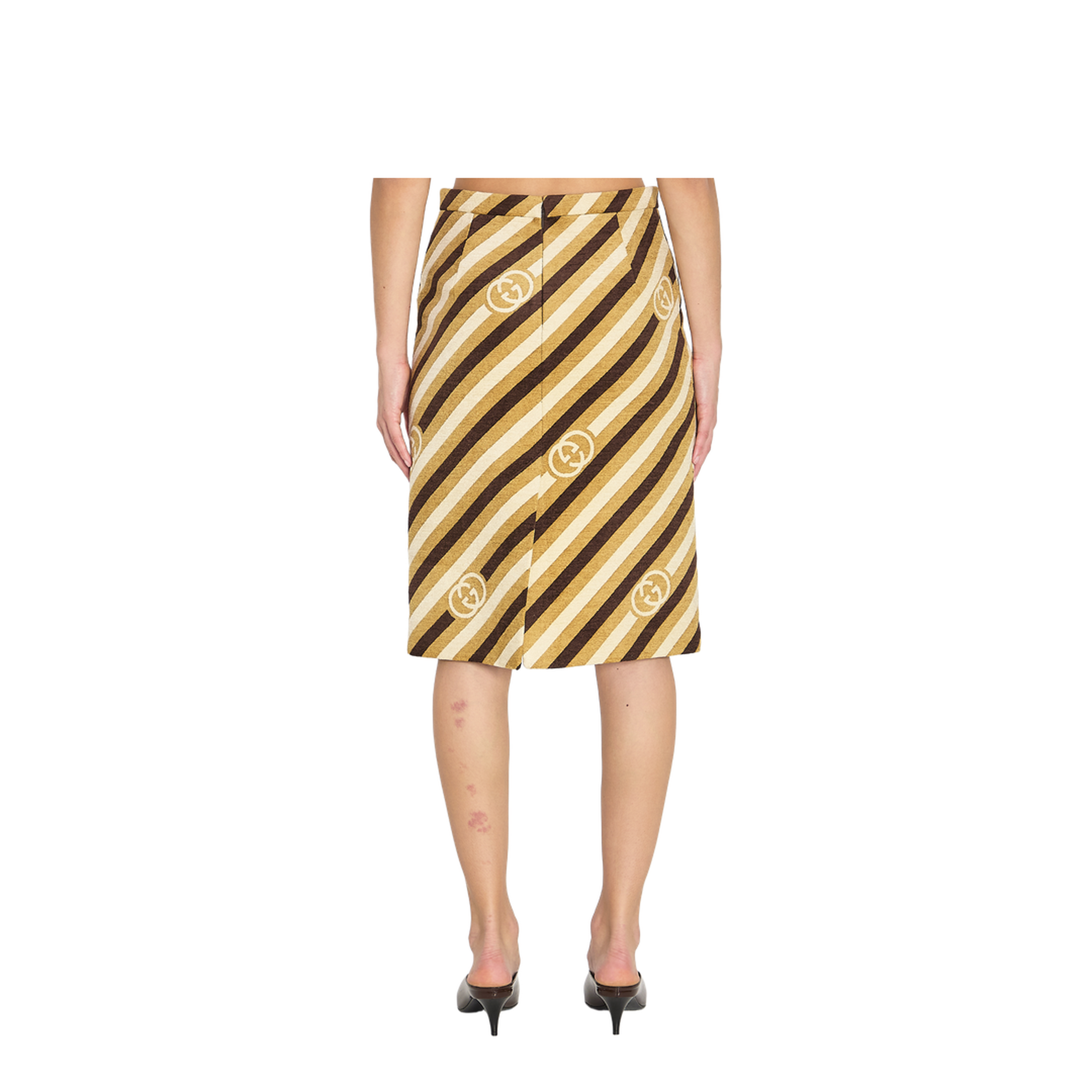Diagonal GG Longuette Skirt - Image 4