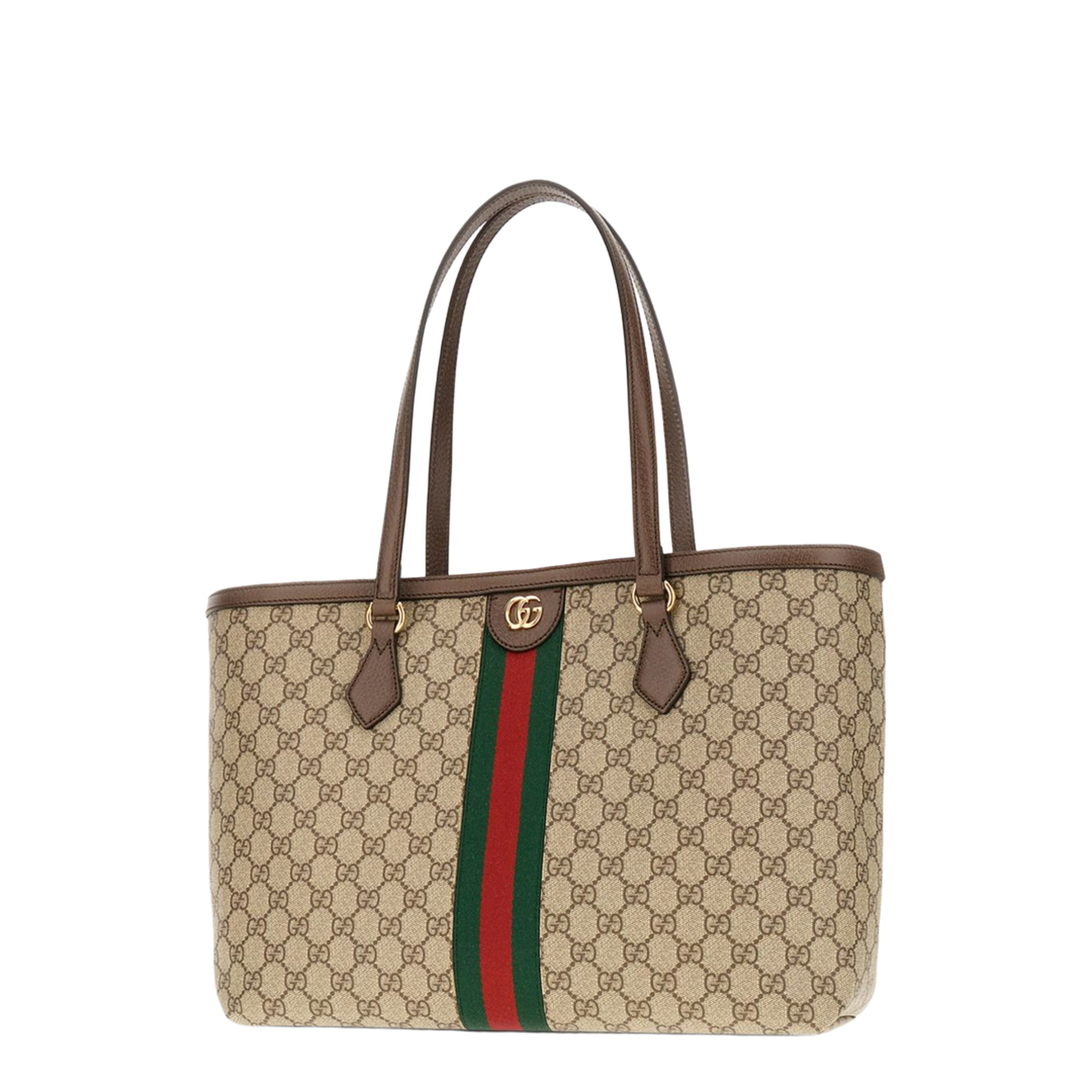 Ophidia Gg Middle-Sized Tote Bag Brown - Image 5