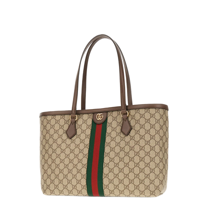 Ophidia Gg Middle-Sized Tote Bag Brown - Image 5