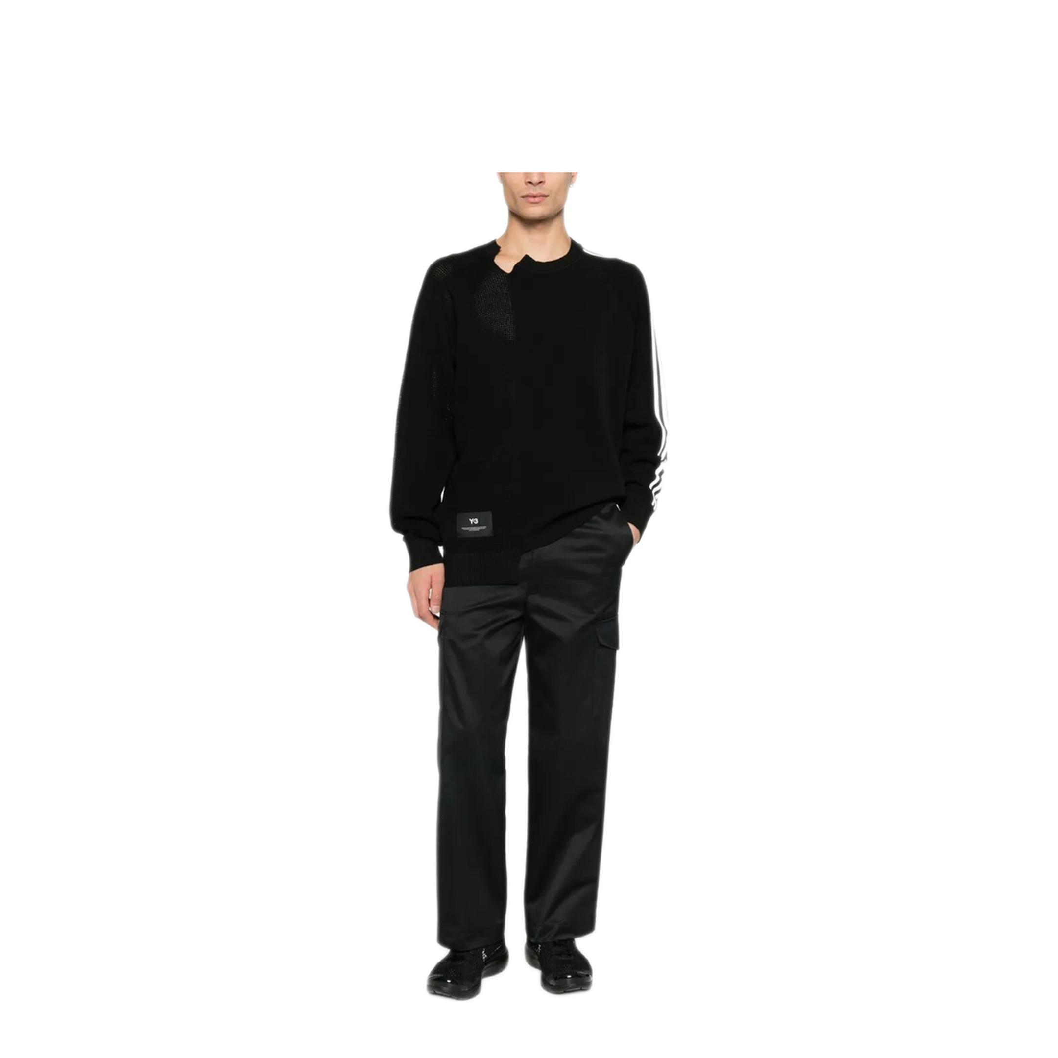 Logo Perforated Knit Sweater - Image 2