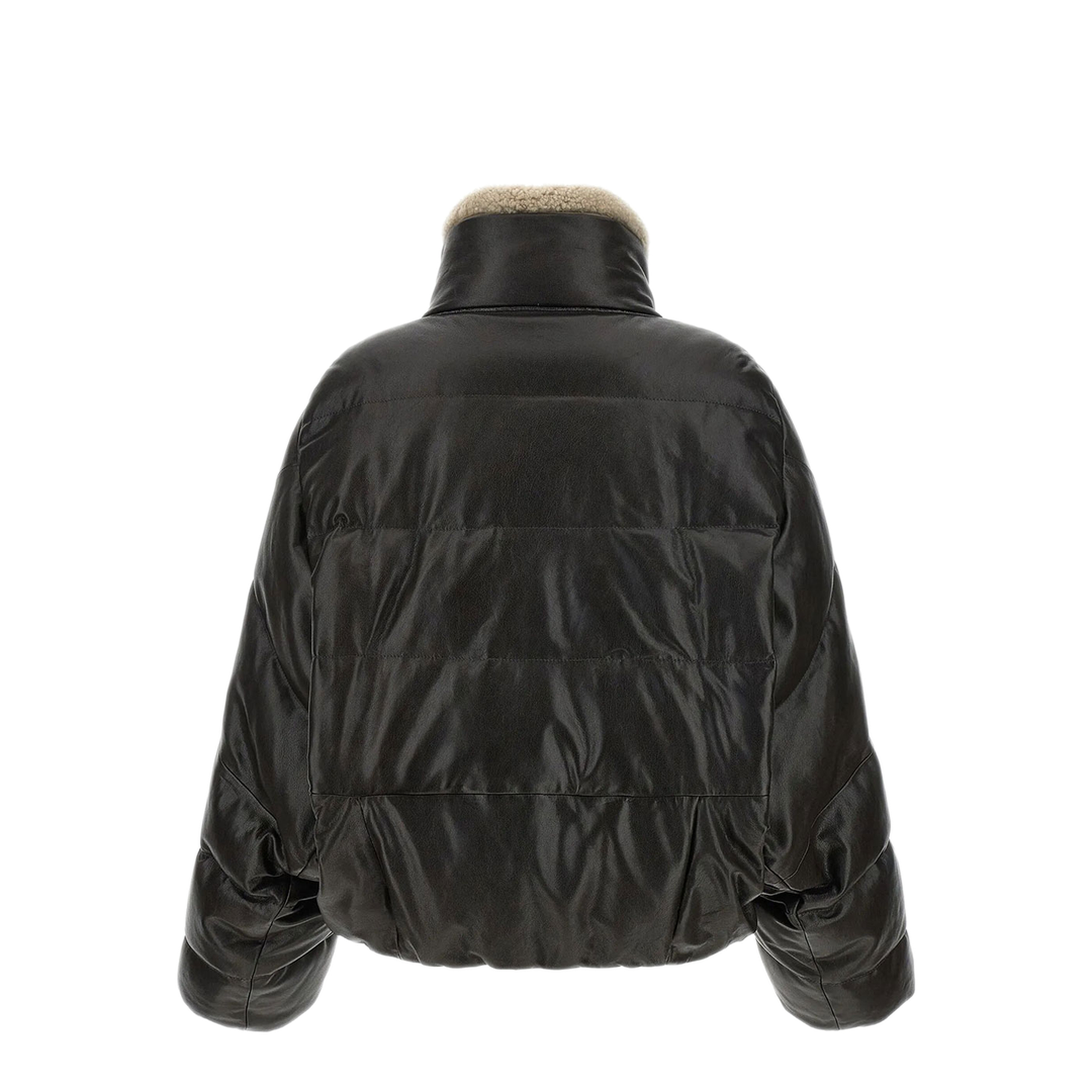 Padded Leather Jacket - Image 2