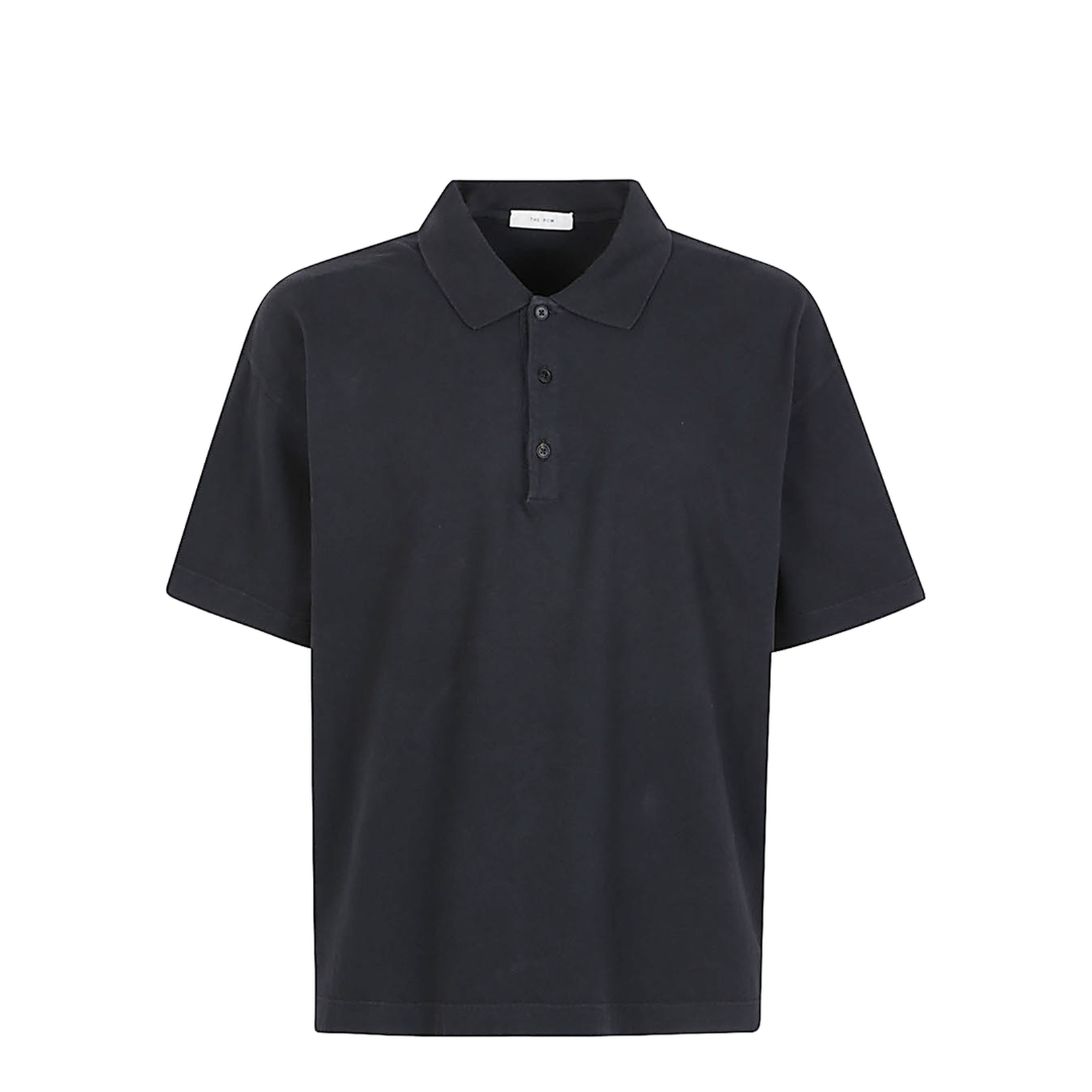 Black Oversized Polo Shirt - Image 1