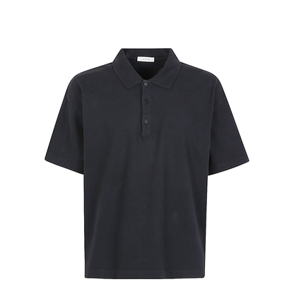 Black Oversized Polo Shirt - Image 1