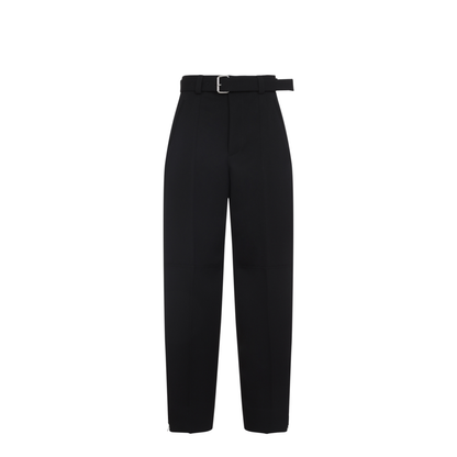 Wool Belted Trousers - Image 2