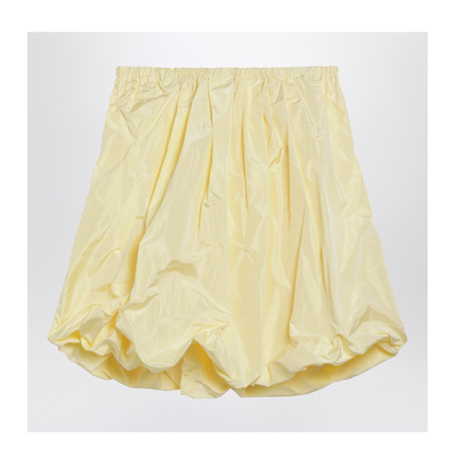 Cream Skirt in Tech Taffeta - Image 1