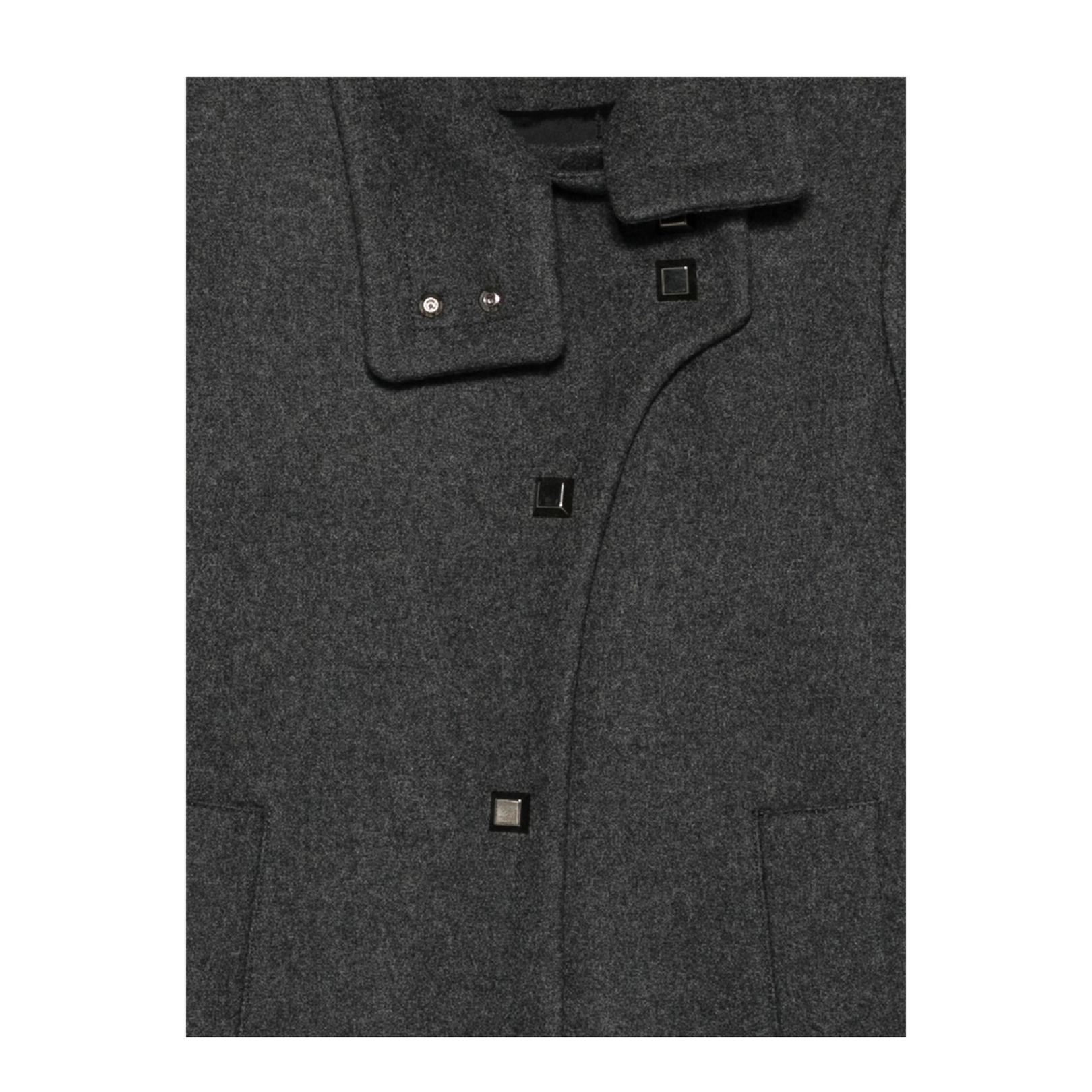 Polygon Capsule Collection Padded Wool Cloth Coat - Image 3