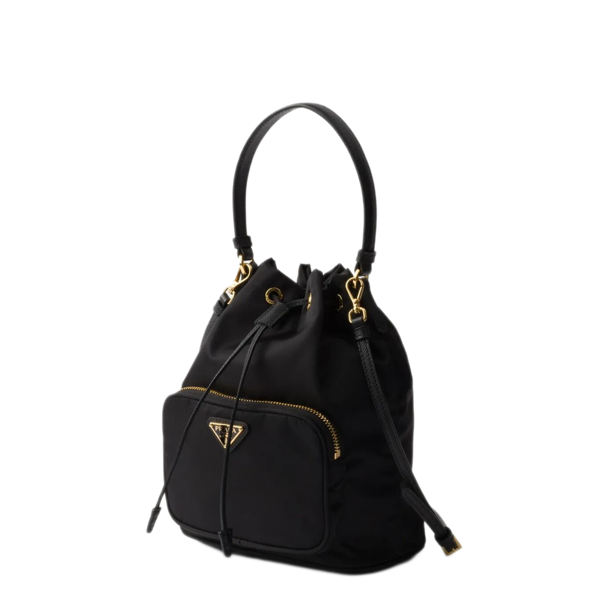 Duet Re-Nylon Bucket Shoulder Bag - Nero - Image 2