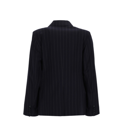Pinstripe Double-Breasted Blazer - Image 3