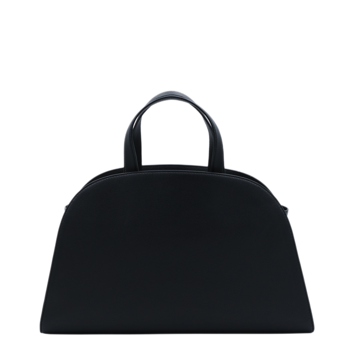 Romy Calf Leather Boston Bag - Black - Image 5