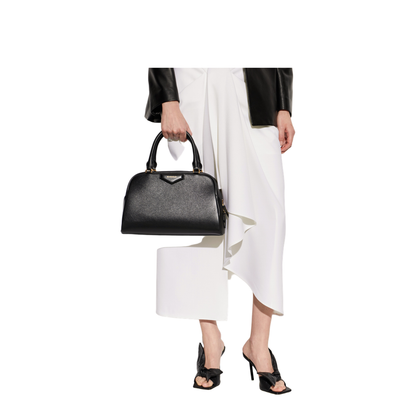 Antigona East-West Calfskin Bowling Bag - Black - Image 2