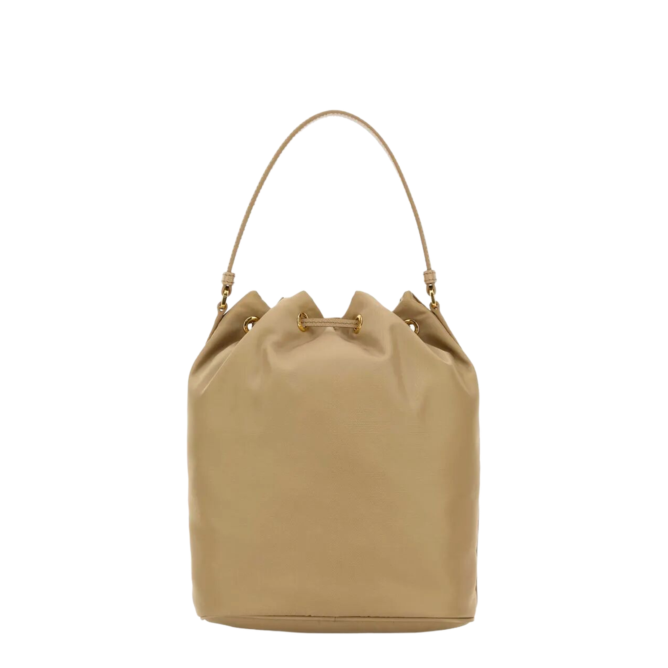 Beige Re-Nylon Duet Bucket Bag - Image 3