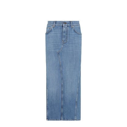 Cotton Midi Skirt - Image 2