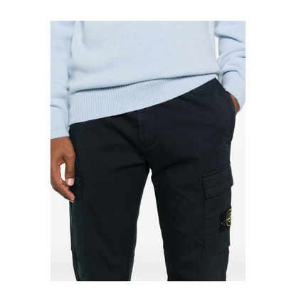 Cargo Trousers in Stretch Supima Cotton Twill - Image 3