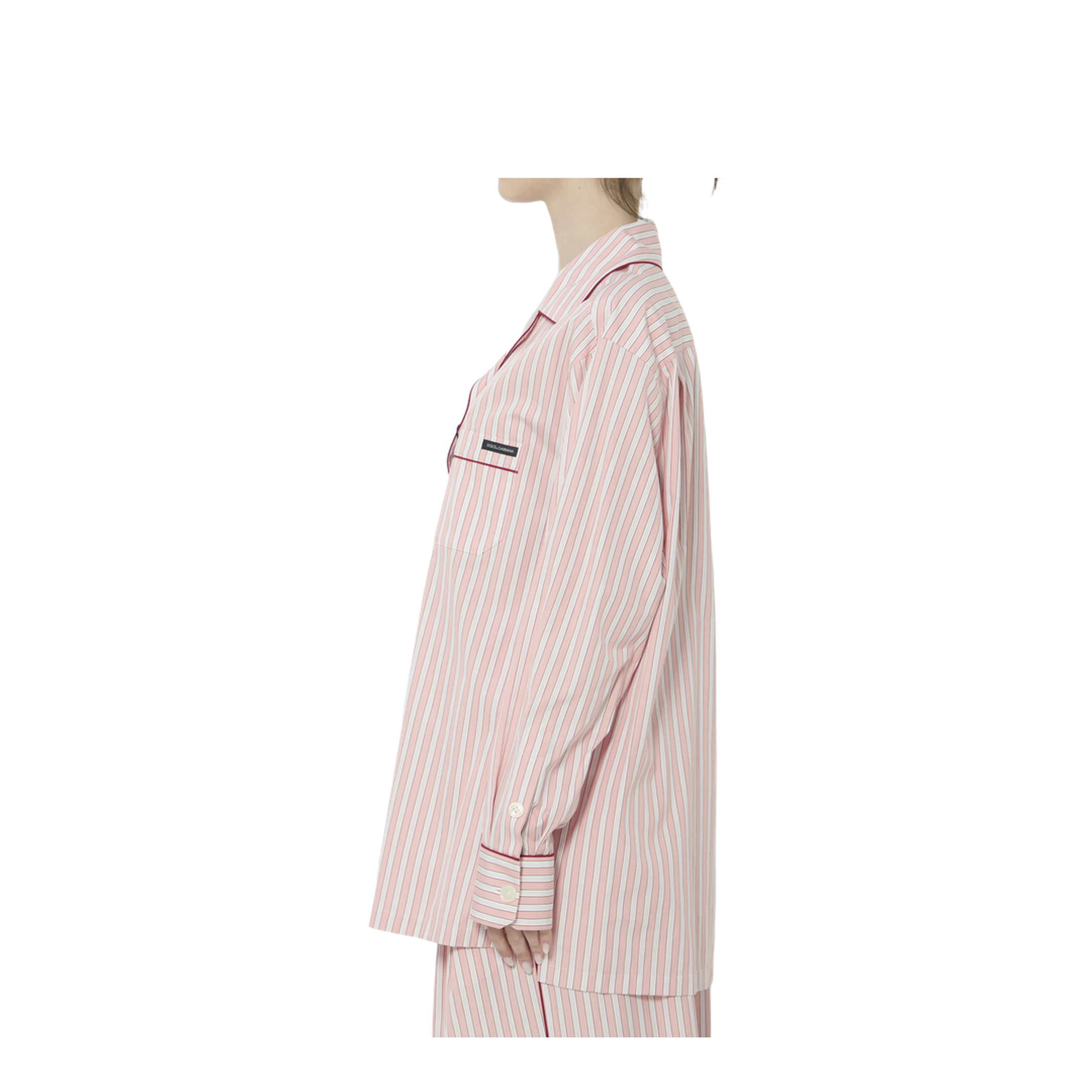 Striped Poplin Shirt In Multicolor - Image 3
