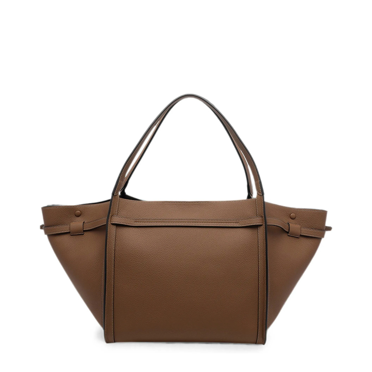 T Signature Medium Calfskin Shopping Bag - Green - Image 2