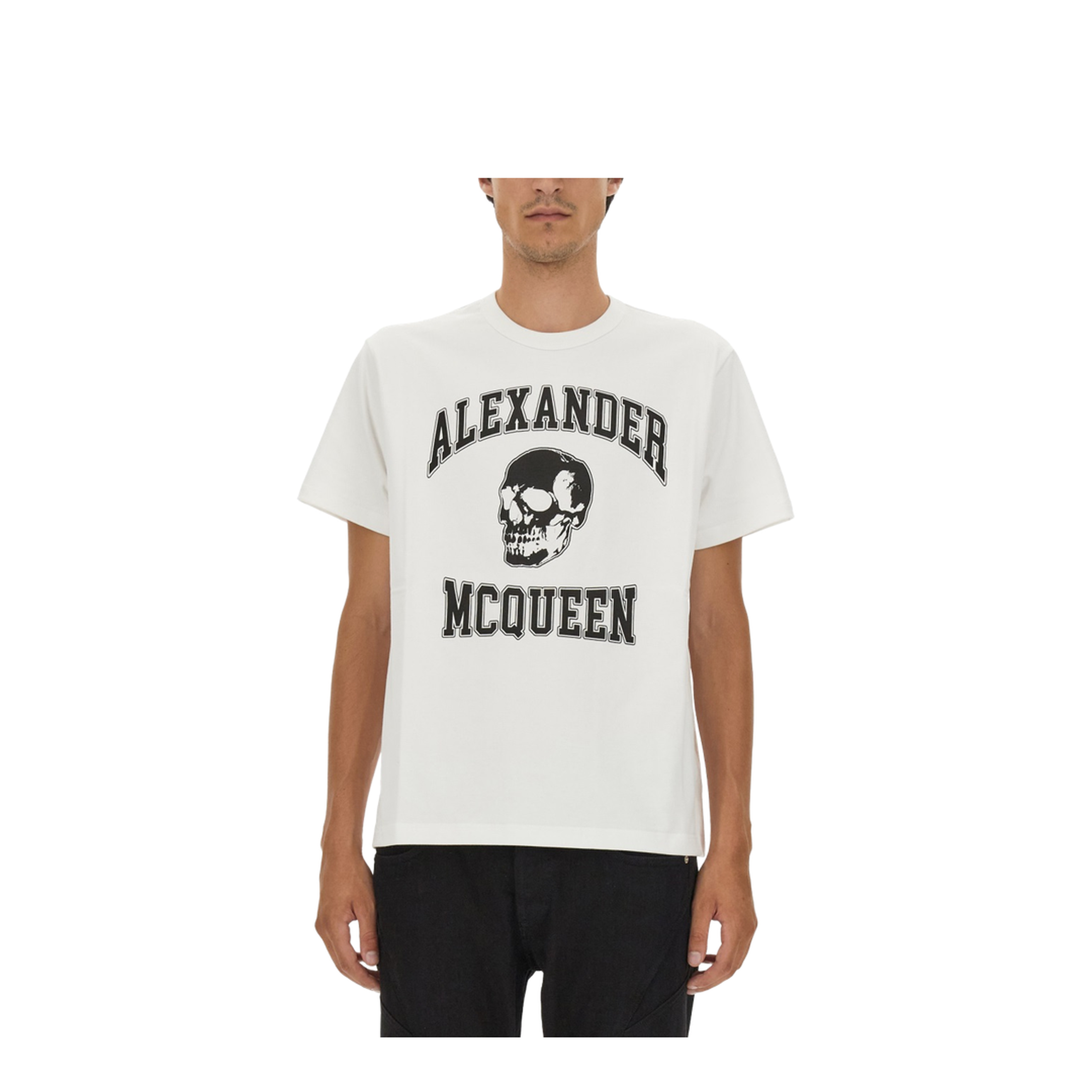 White Cotton T-Shirt - Image 1