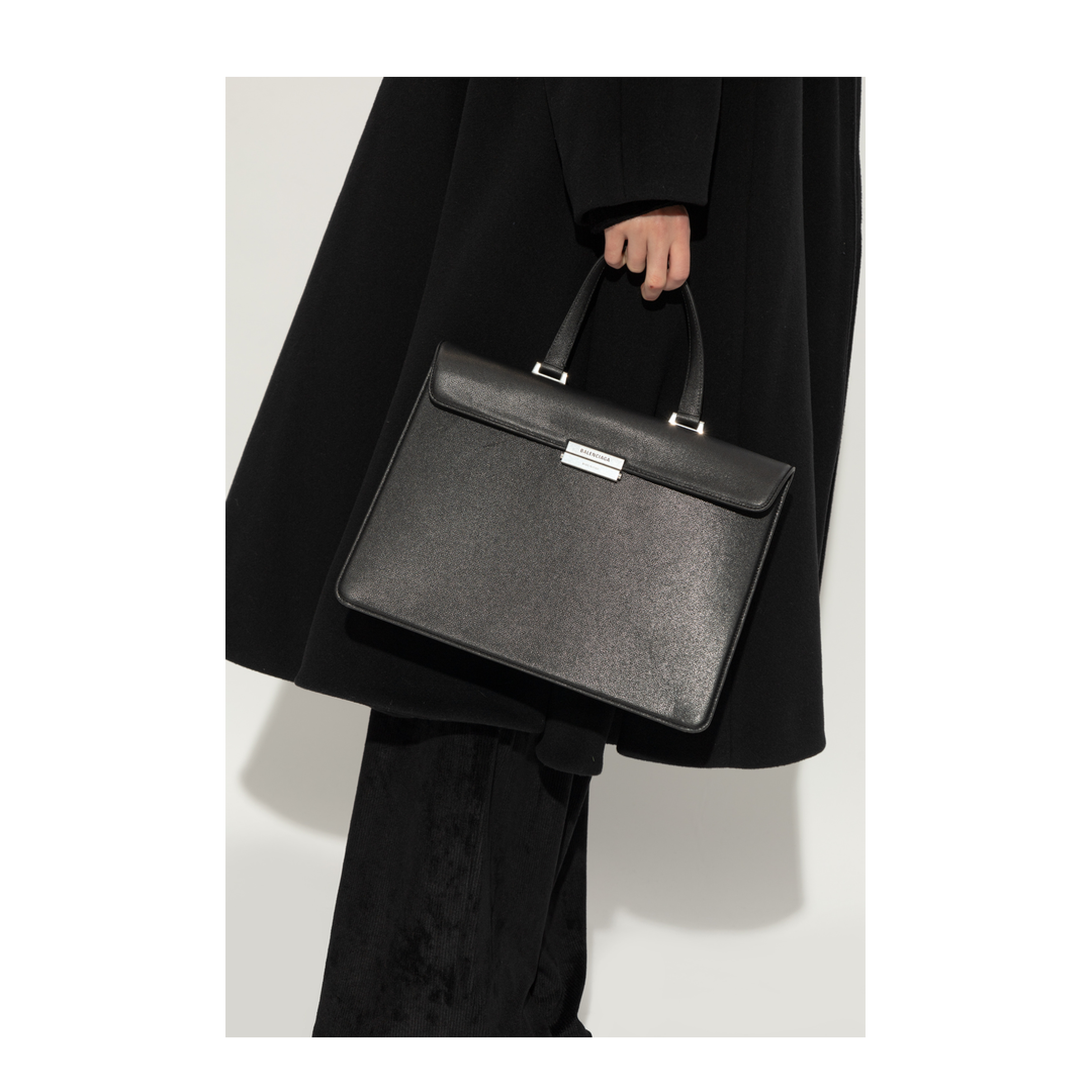 Leather Handbag - Black - Image 2