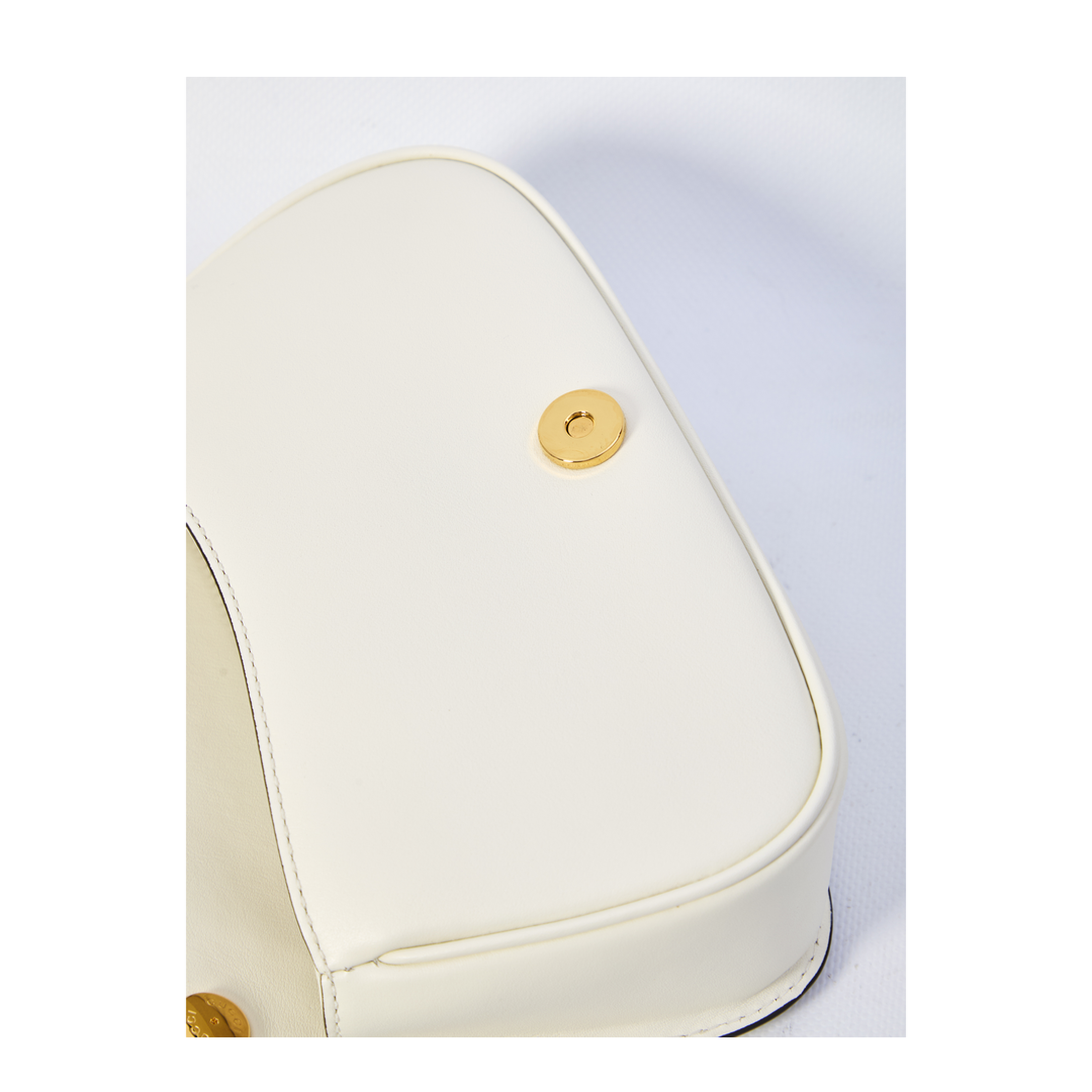 Blondie Leather Top Handle Bag - Cream - Image 4