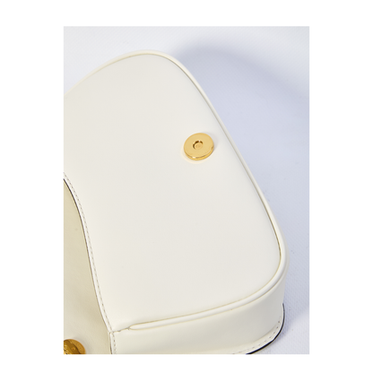 Blondie Leather Top Handle Bag - Cream - Image 4