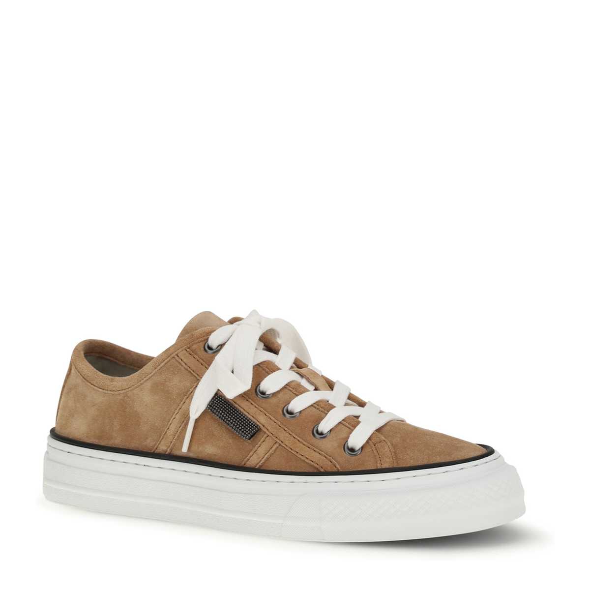 Shiny Tab Suede Sneakers - Image 2