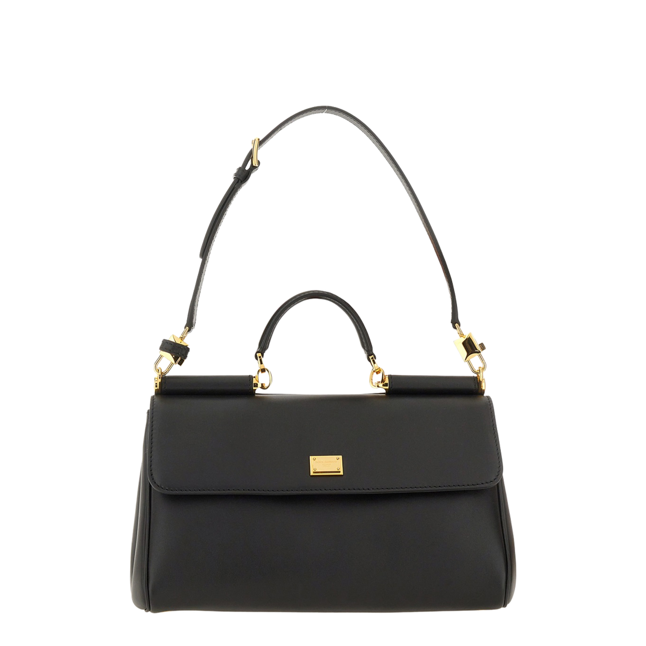 My Sicily handbag in plongé calfskin in Black - Image 3