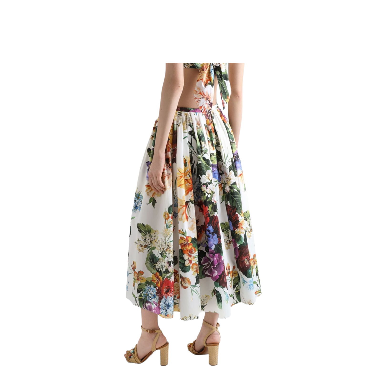 Floral Print Midi Skirt - Image 5