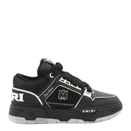 Leather Mesh Sneakers - Image 1