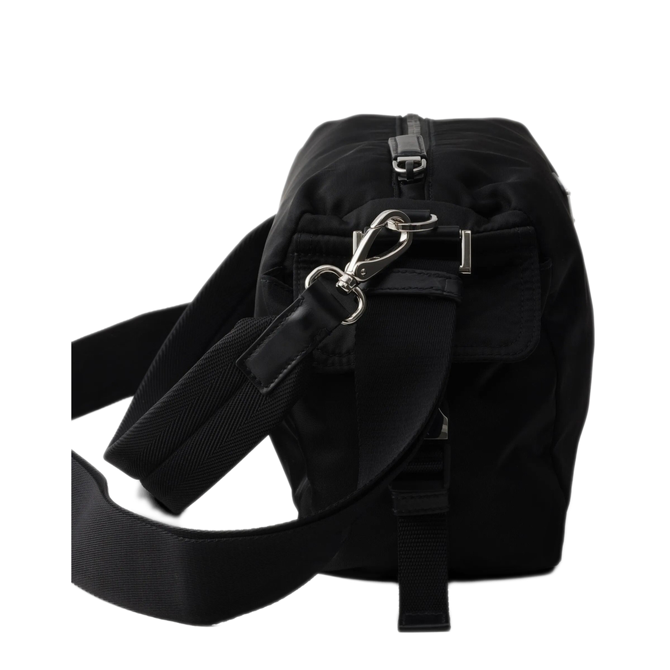 Explore Buffalo Leather Shoulder Bag - Black - Image 7